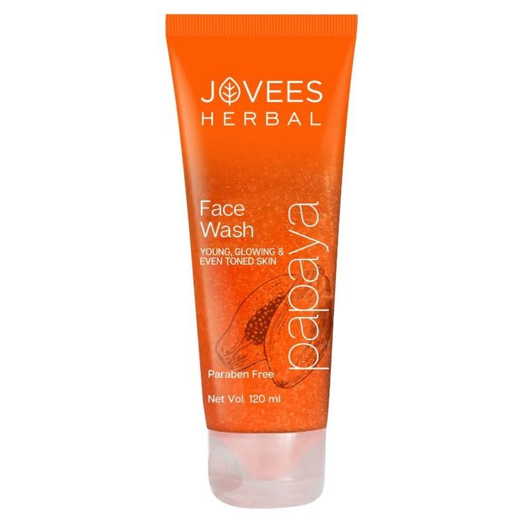 Jovees Herbal Papaya Facewash For Glowing And Brightening Skin All Skin Types Men And Women (120ml)