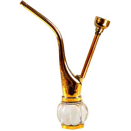 Super Art Handicrafts | Mini Hookah Set | Portable Handheld Hookah | Mini Water Pipe | Multifunctional | Portable Shisha Water Pipes | Modern Nature Decor | Gift Idea | Brass Handicraft Art Carving