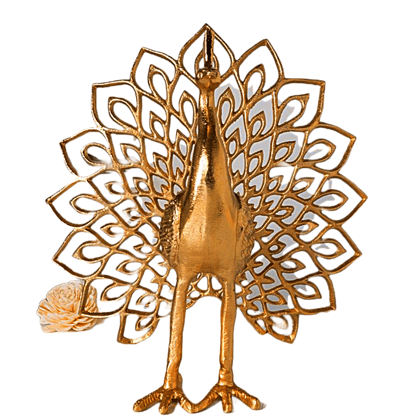 Super Art Handicrafts | Peacock Sculpture | Metal Decor | Brass Peacock Statue | Modern Nature Decor | Gift Idea | Brass Handicraft Art Carving