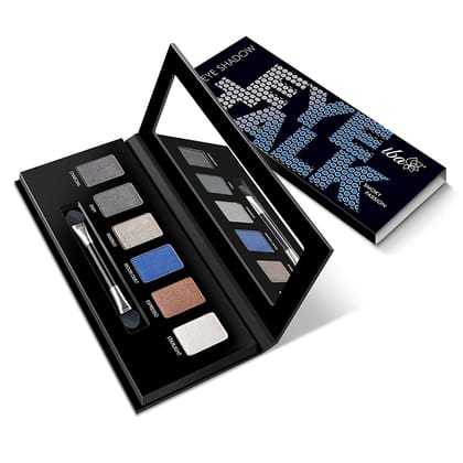 Iba Eye Talk HD Eye Shadow Glam Life, 6g (Pack of 1) l Velvety Smooth l Easy to Blend l Long-Stay High-Intensity Colors | Halal Certified & Vegan Makeup