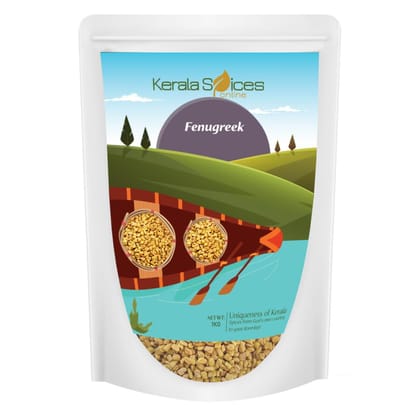 Keralaspicesonline 100% Natural Methi Seeds 1kg Preservatives Free Fenugreek