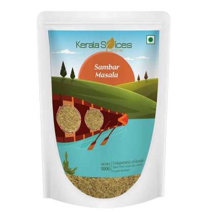 Kerala Spices 100% Natural Sambhar Masala Powder 100 gm