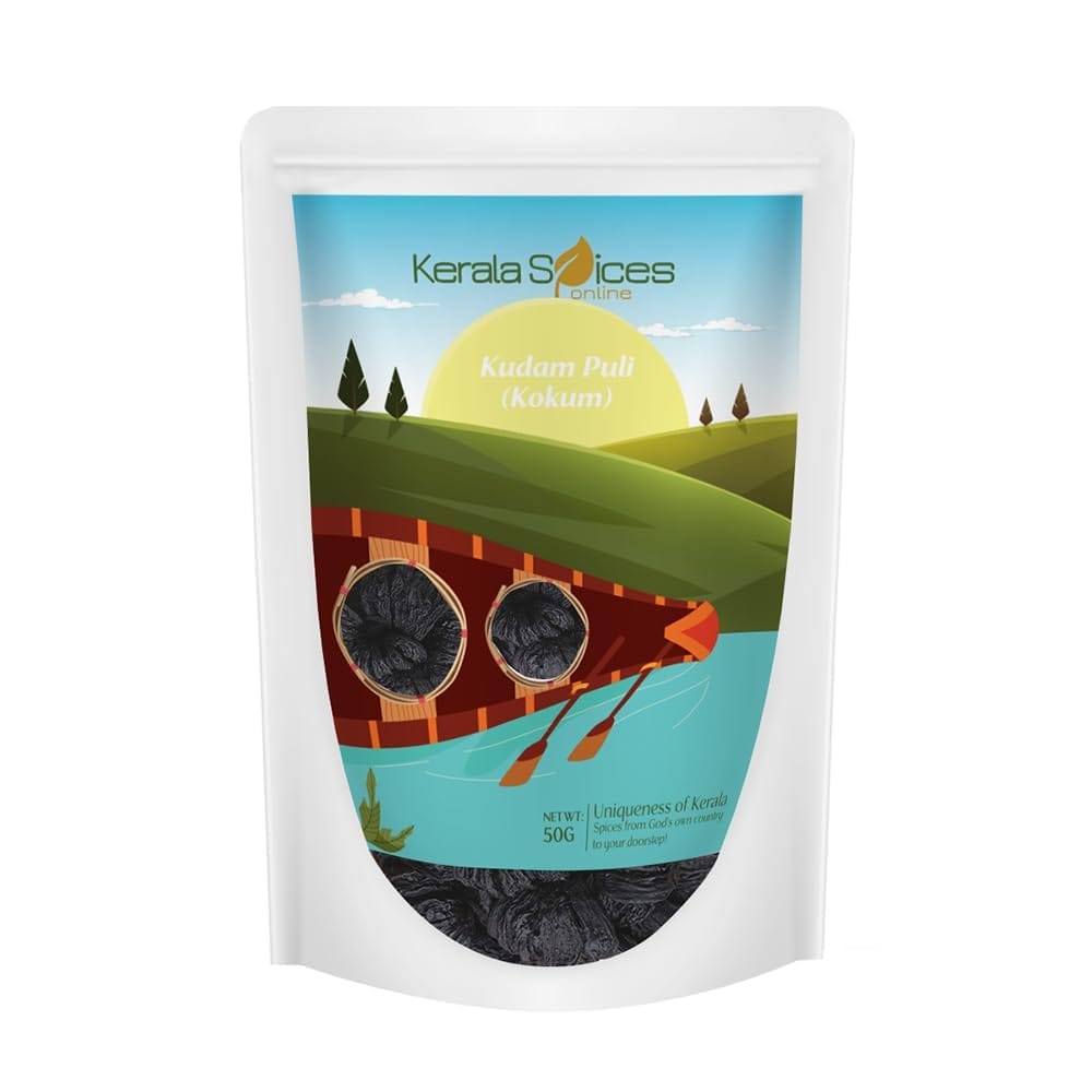 Kerala Spices Natural Kudampuli 250 gm Dried Malabar Tamarind Seedless Garcinia Cambogia Brindleberry