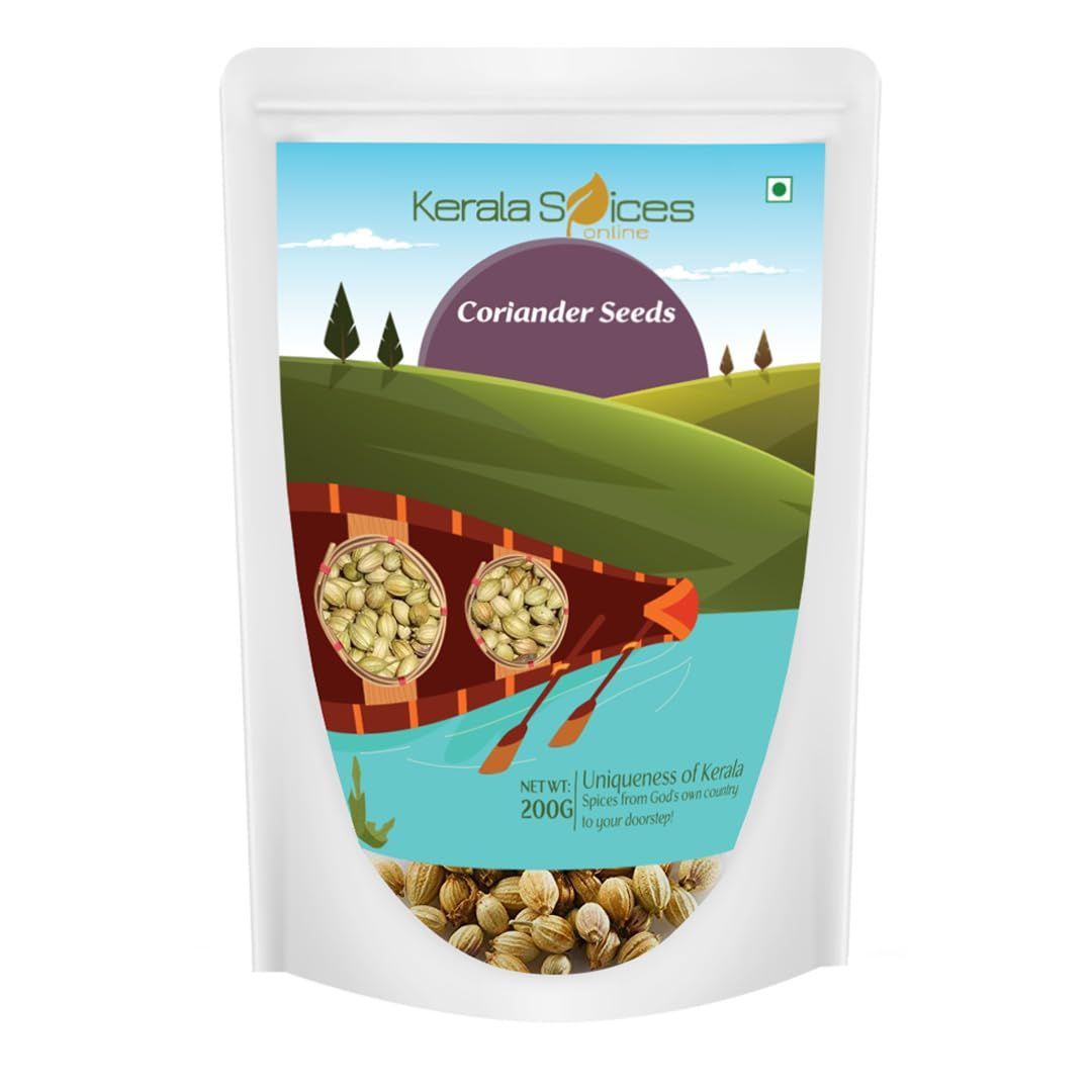 Kerala Spices 100% Natural Coriander Seeds 250g Preservatives Free Dhaniya Whole