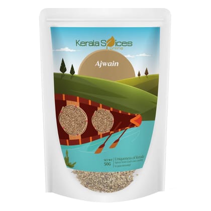 Kerala Spices Natural Carom Seeds 100 gm Artificial Color and Preservatives Free Ajwain