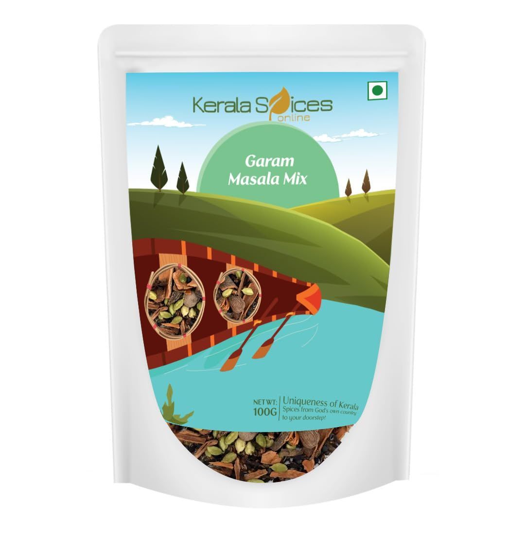 Kerala spices 100% Pure Garam Masala Whole Spices Blend Authentic Taste of Khada Masala Mix