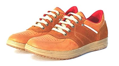 Men's Leather TAN Casual Sneakers