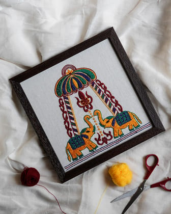 Jharoka – Hand Embroidered wall hanging