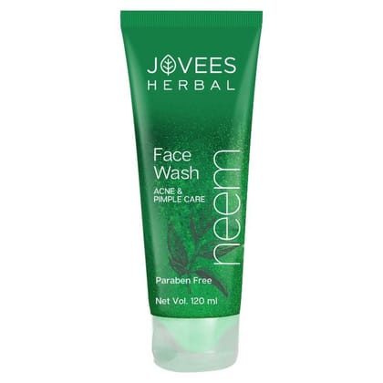 Jovees Herbal Neem Face Wash For Acne And Pimple Care Bright, Clear And Glowing Skin (120 ml)