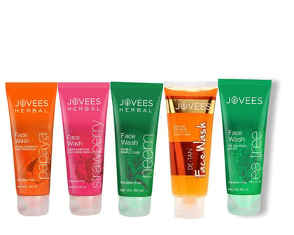 Jovees Herbal facewash Combo (Pack of 5 ) 120 ml each