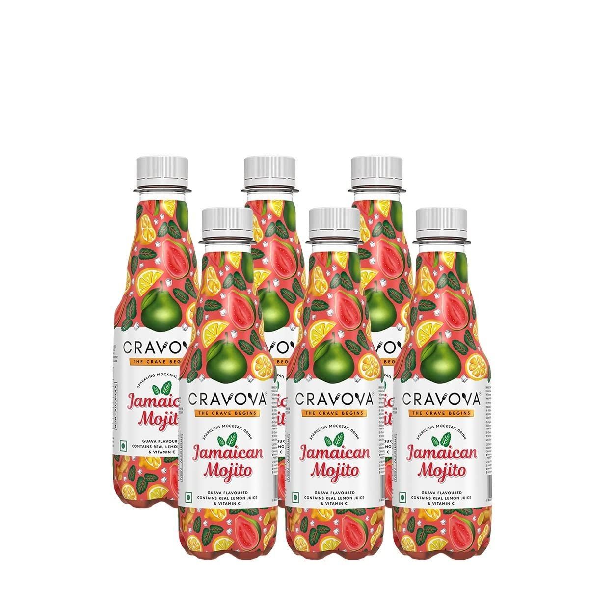 CRAVOVA - THE CRAVE BEGINS Jamaican Mojito Mocktails 300ml (Pack of 6)