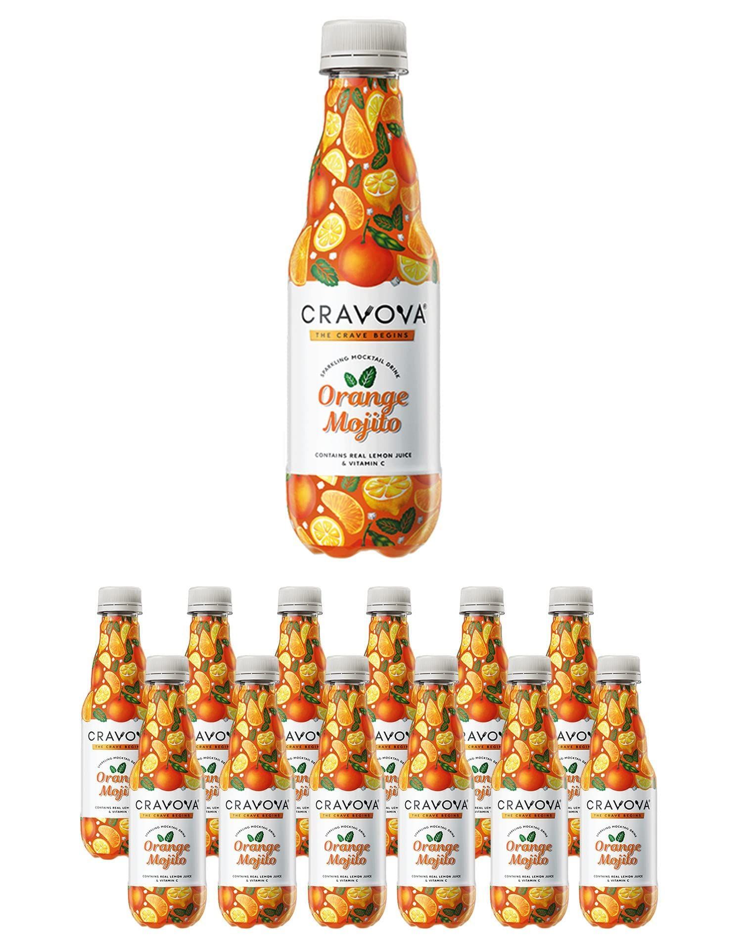 CRAVOVA - THE CRAVE BEGINS Orange Mojito Mocktails 300ml (Pack of 12)