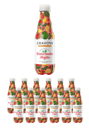 CRAVOVA - THE CRAVE BEGINS Watermelon Mojito Mocktails 300ml (Pack of 12)