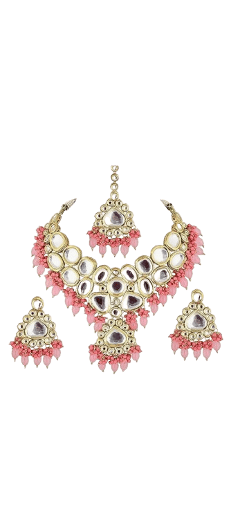 Gold plated kundan Necklace set