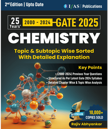 GATE Chemistry book - (2000-2024) 25 years Previous Year Questions with detailed explanation Upto date gate organic, inorganic and physical chemistry PYQ