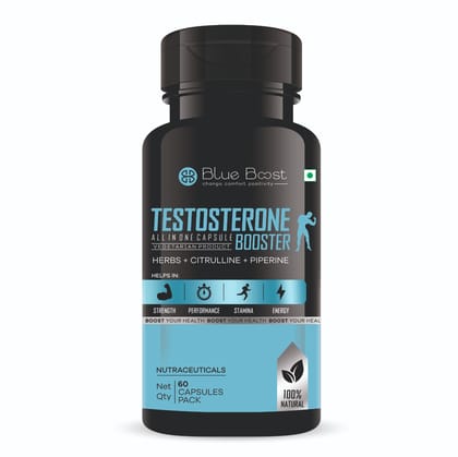 BLUE BOOST TESTOSTERONE BOOSTER WITH ADVANCED FORMULATION CAPSULE PACK OF 60CAPSULES