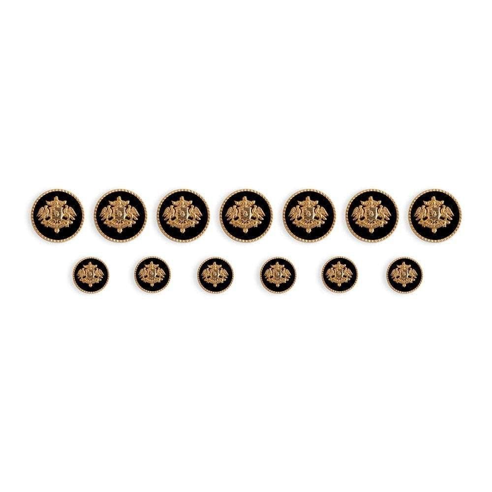 Jodhpur Rathore Clan Buttons (Black)