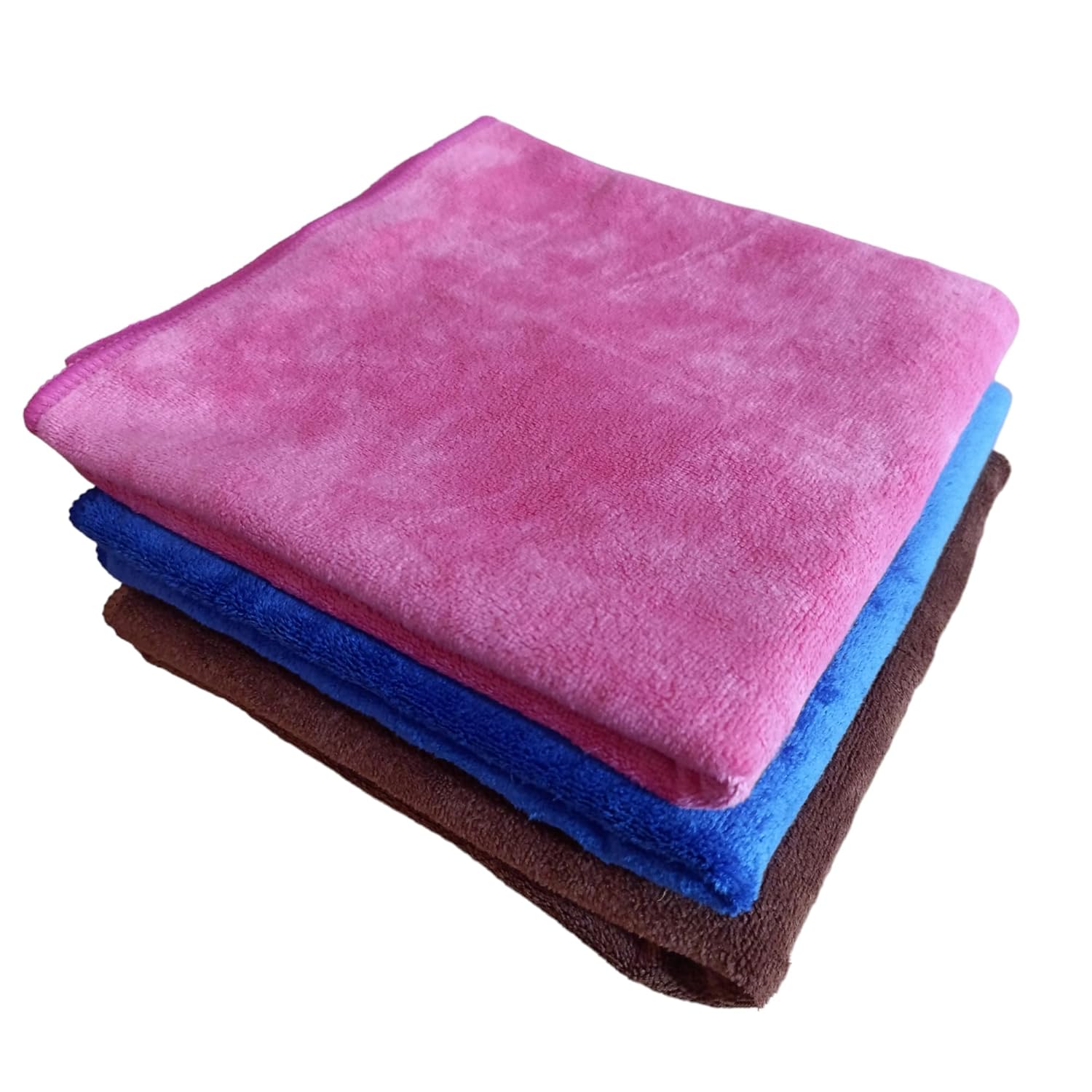 Microfiber Super Absorbent Cloth 400 GSM 40x60 Cms Pack of 3 Towel Set Extra Thick Microfiber Cleaning Cloth for Bike, Auto, Cars Home and Kitchen