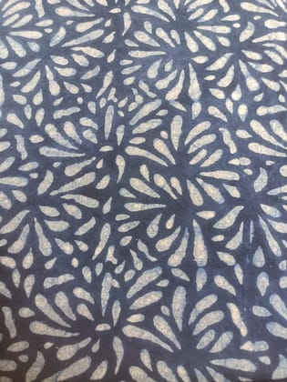 Hand block print drop pattern fabric for dress