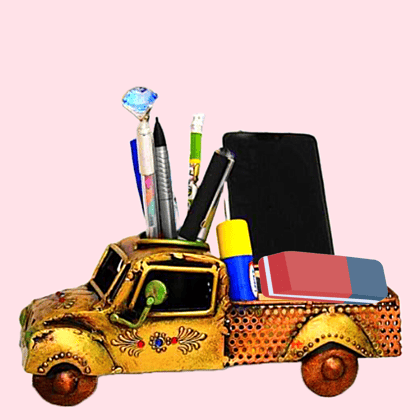 Exim 11 Inc | Brass | Handicrafts Paradise | Truck Pen | Stand & Mobile | Holder Showpiece | Home Decor in Metal