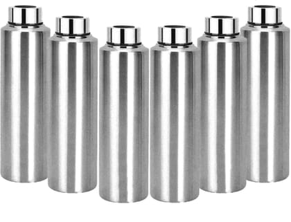 A786 STEEL WATER BOTTLE 6 PCS SET FOR HOME, KITCHEN, OFFICE AND GYM USE, REFRIGERATOR BOTTLE FOR SUMMER SEASON