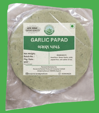 GREEN GARLIC PAPAD