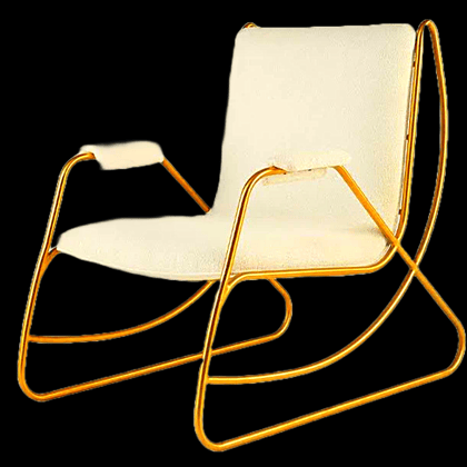 Laxzor inc | Brass | Middle Chair | Easy Chair | Comfort and Luxury