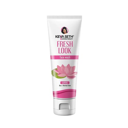 Keya Seth Aromatherapy Fresh Look Lotus Face Wash, Mild, Hydrating, Moisturizing, Foaming, For Extremely Dry & Dehydrated Skin 100ml