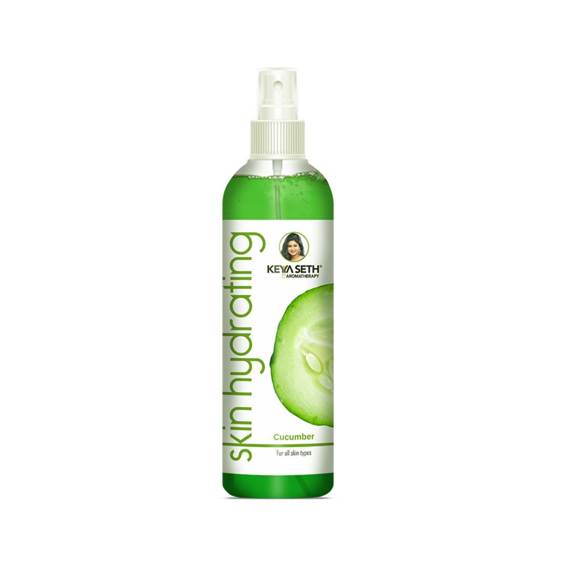 Keya Seth Aromatherapy Skin Hydrating Cucumber Toner, Combination & Sensitive Skin Open Pores Tightening, Soothing, Antioxidants, Detox, Alcohol Free 200ml