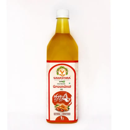 Sahasthra Cold Pressed Groundnut Oil - 1 Ltr