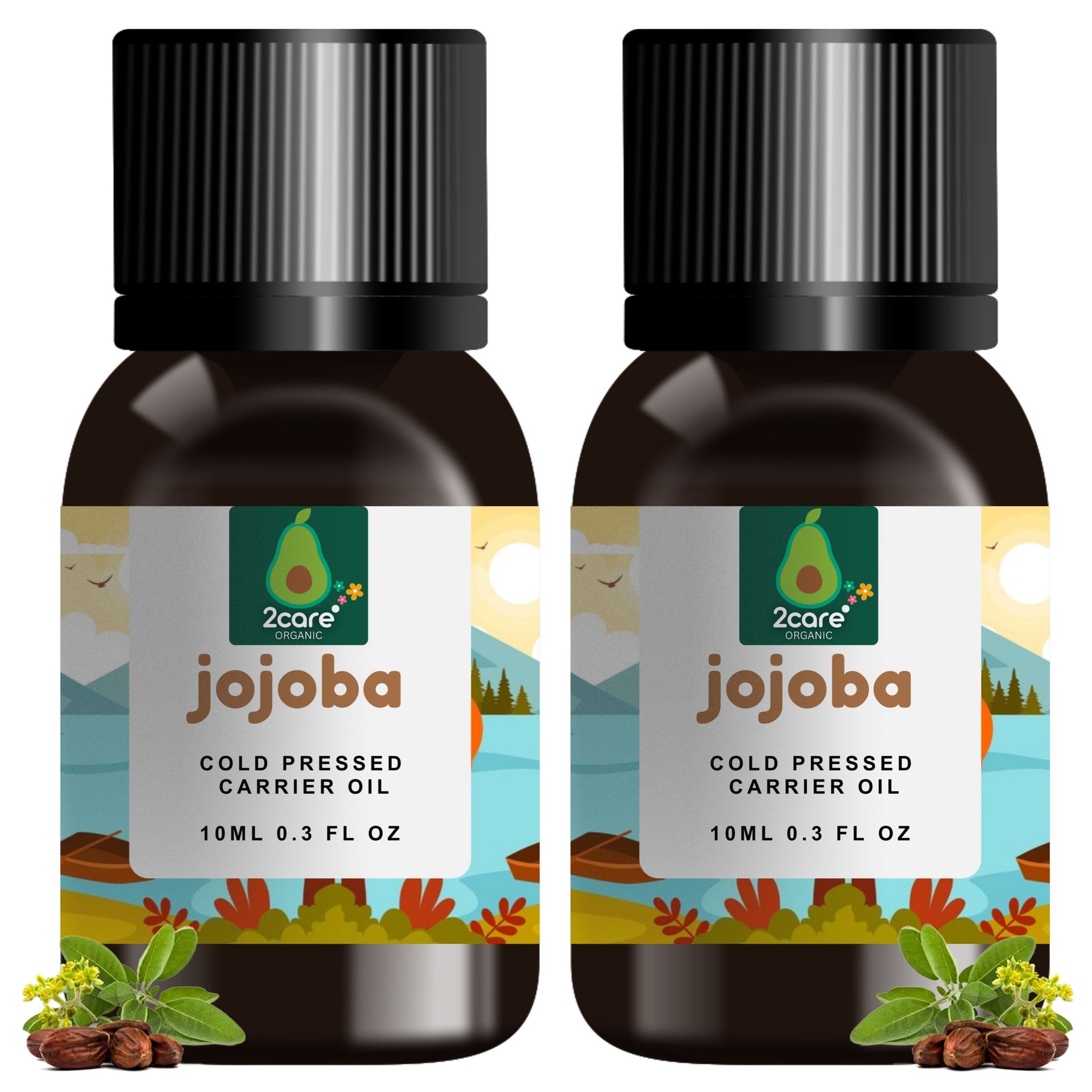 2care jojoba carrier oil combo (10ml+10ml)