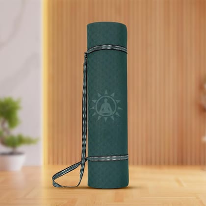 Yogwise Green 4mm Yoga Mats for Men & Women