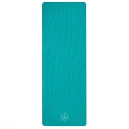 Yogwise 4mm Cyan Blue Yoga Mat for Home Workouts and Gym