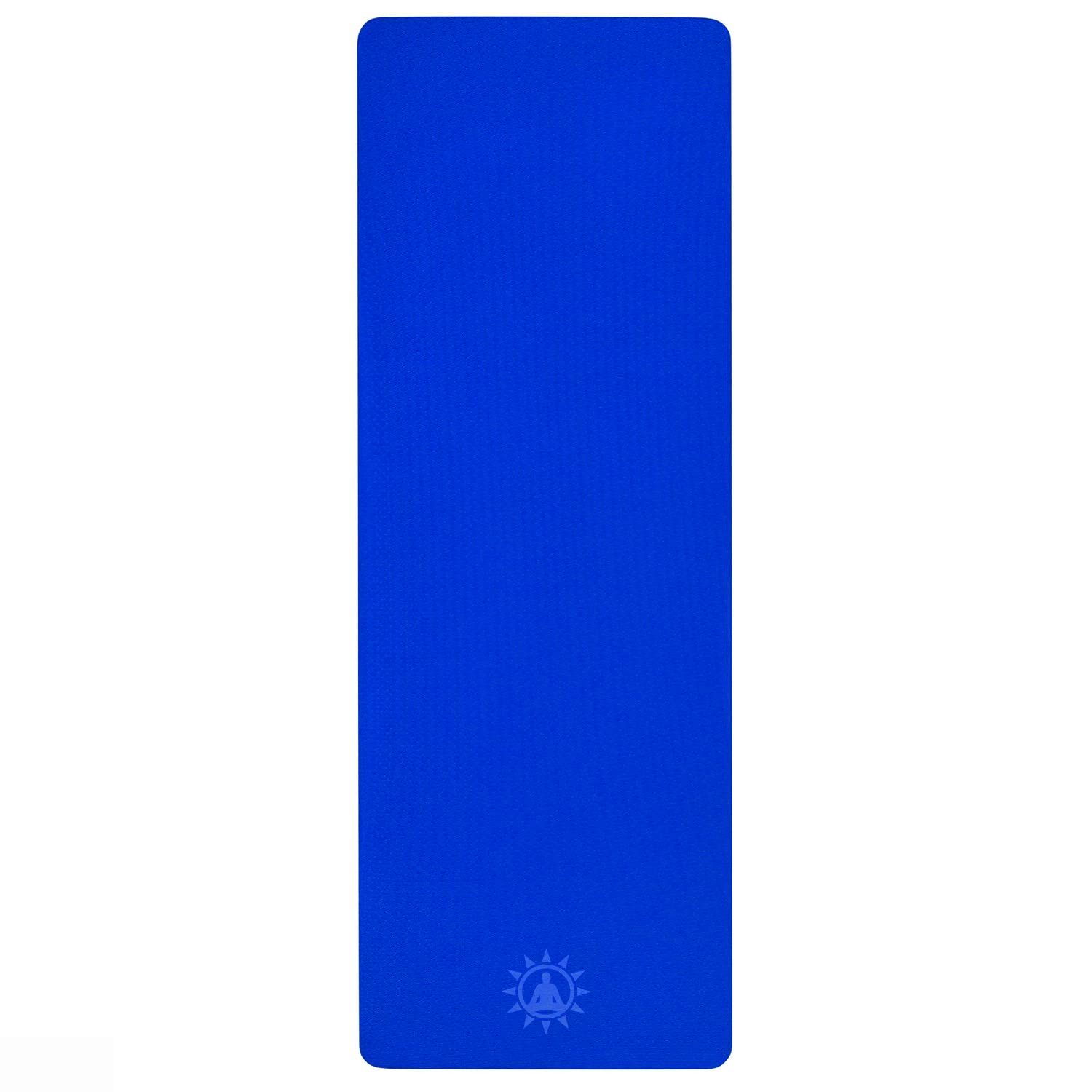 Yogwise Navy Blue 4mm Yoga Mat for Home Workouts and Gym