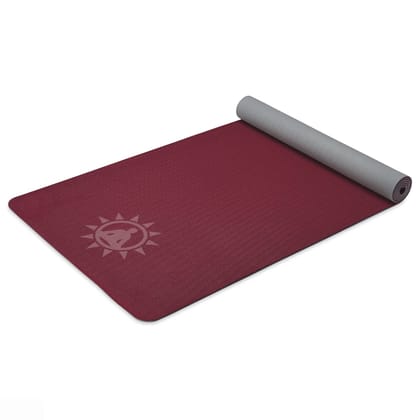 Yogwise 4mm Wine Yoga Mat for Home Workouts and Gym