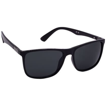 Hrinkar Grey Rectangular Stylish Goggles Black Frame Sunglasses for Men & Women - HRS-BT-08-BK-BK-BK