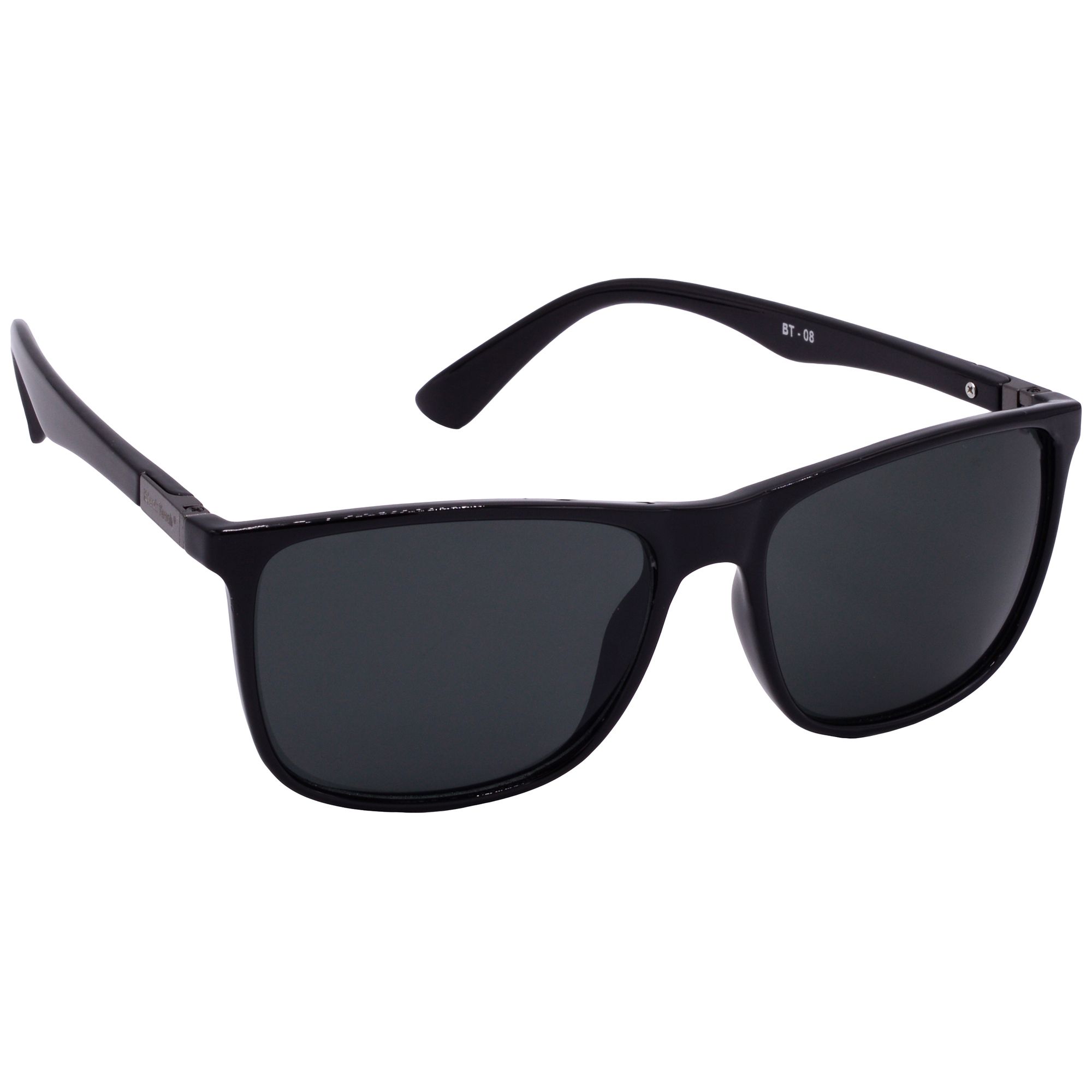 Hrinkar Grey Rectangular Stylish Goggles Black Frame Sunglasses for Men & Women - HRS-BT-08-BK-BK-BK