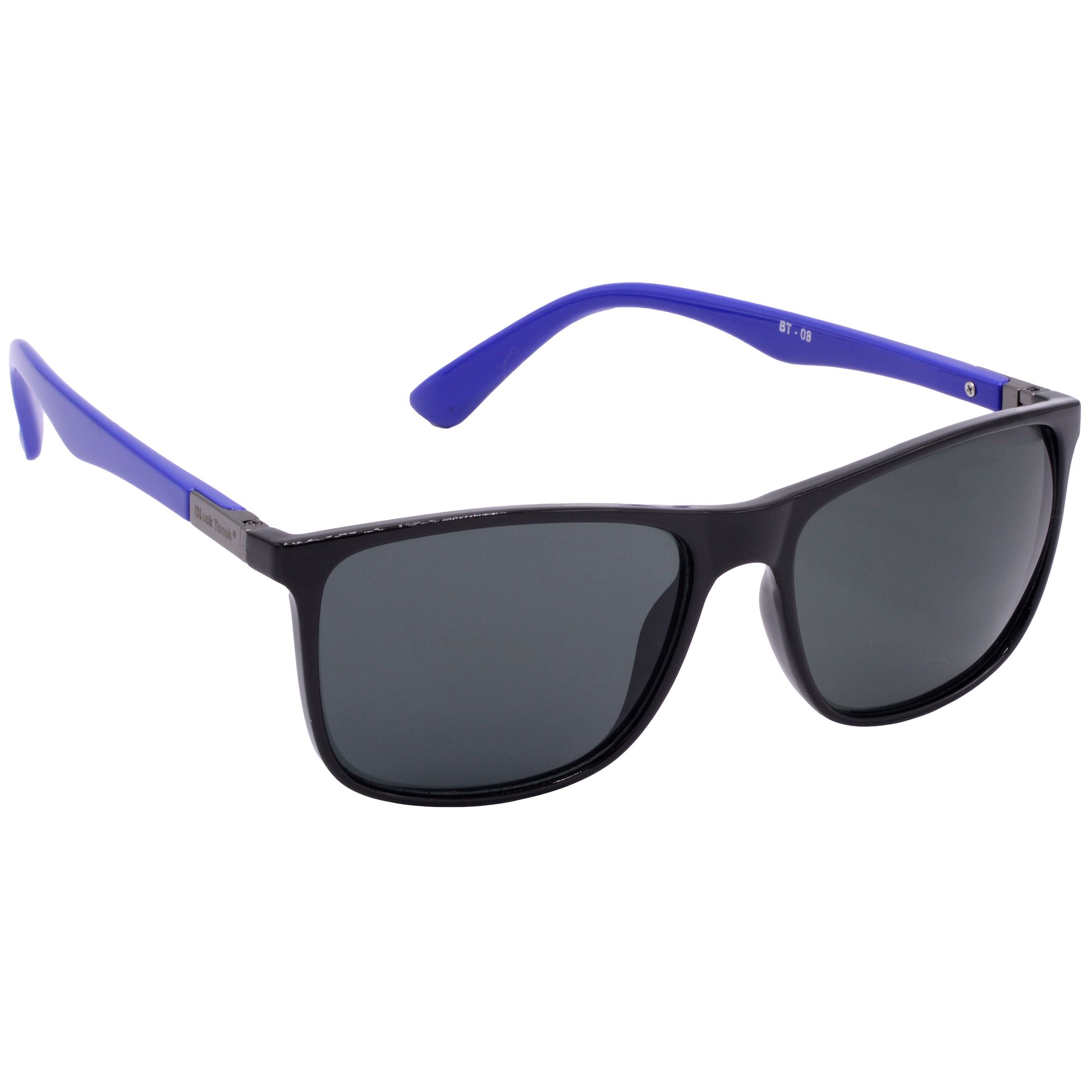 Hrinkar Grey Rectangular Glasses Black, Blue Frame Best Goggles for Men & Women - HRS-BT-08-BK-BU-BK