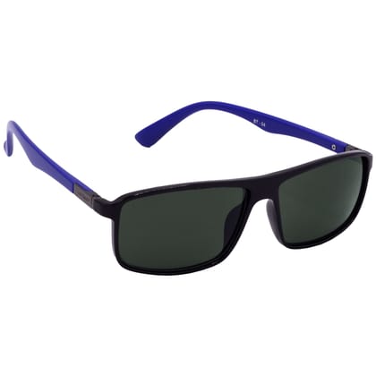 Hrinkar Green Rectangular Glasses Black, Blue Frame Best Goggles for Men & Women - HRS-BT-04-BK-BU-GRN