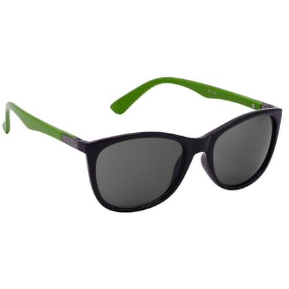 Hrinkar Grey Cat-eye Stylish Goggles Black, Green Frame Sunglasses for Women - HRS-BT-06-BK-GRN-BK