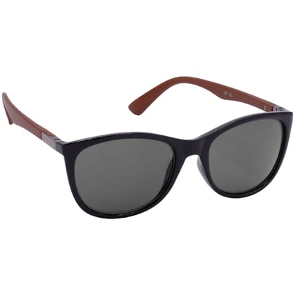 Hrinkar Grey Cat-eye Cooling Glass Black, Brown Frame Best Sunglasses for Women - HRS-BT-06-BK-BWN-BK