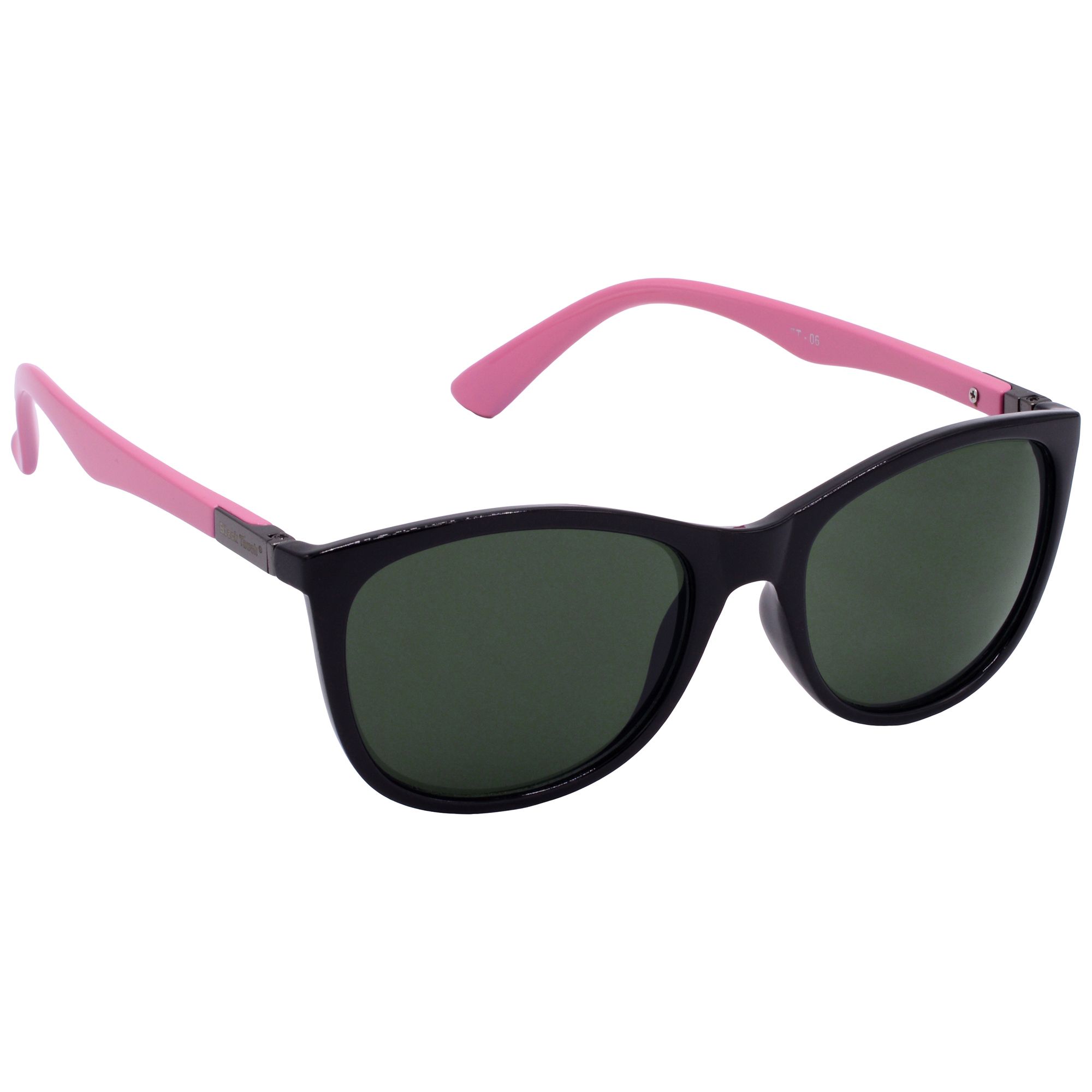 Hrinkar Green Cat-eye Stylish Goggles Black, Pink Frame Sunglasses for Women - HRS-BT-06-BK-PNK-GRN