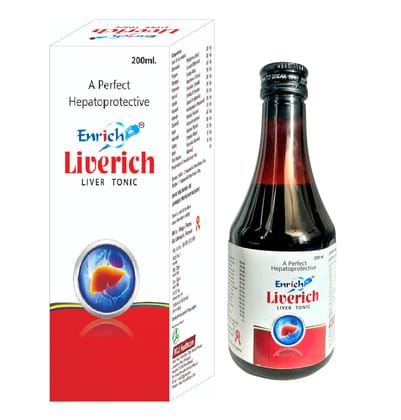 Enrich Plus Liverich Liver Tonic Syrup 200ml. (Pack of 3*200ml.)