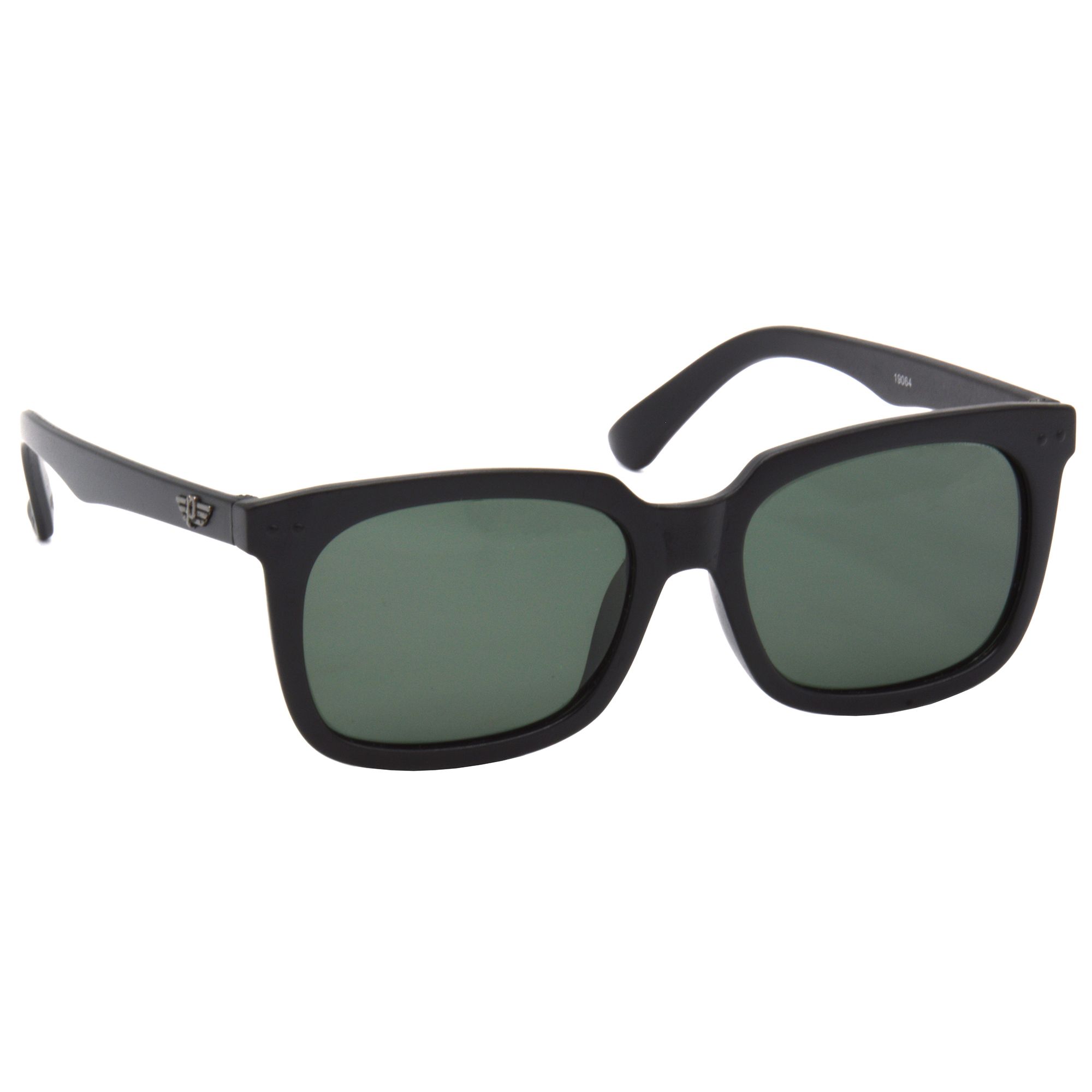 Hrinkar Green Rectangular Stylish Goggles Black Frame Polarized Sunglasses for Men & Women - HRS506-BK-GRN-P