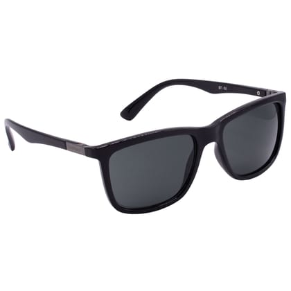 Hrinkar Grey Rectangular Sunglasses Brands Black Frame Goggles for Men & Women - HRS-BT-01-BK-BK-BK