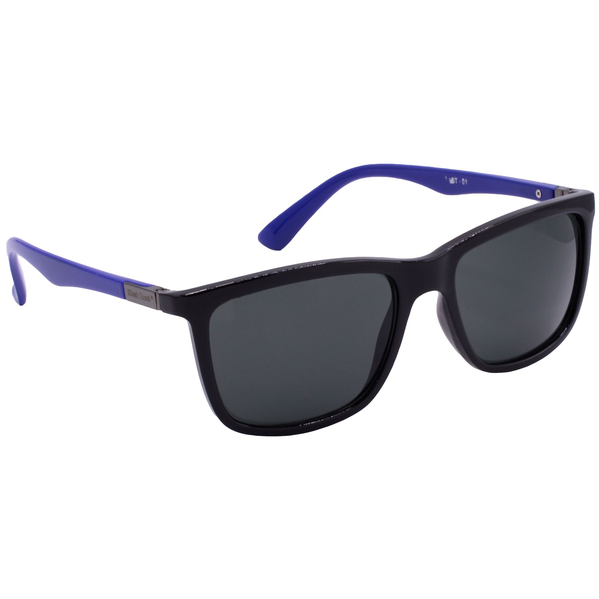 Hrinkar Grey Rectangular Sunglasses Styles Black, Blue Frame Glasses for Men & Women - HRS-BT-01-BK-BU-BK