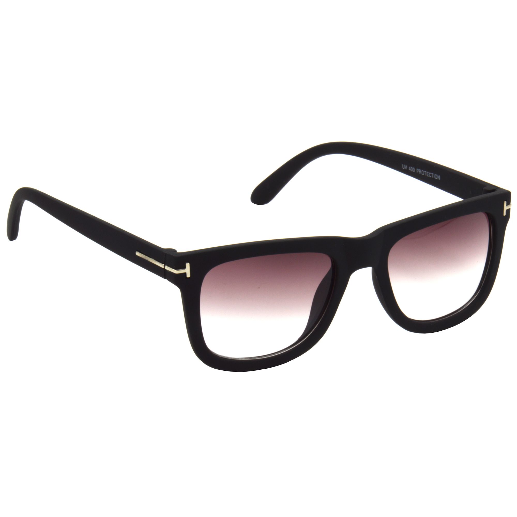 Hrinkar Violet Rectangular Sunglasses Brands Black Frame Goggles for Men & Women - HRS469-BK-PNK