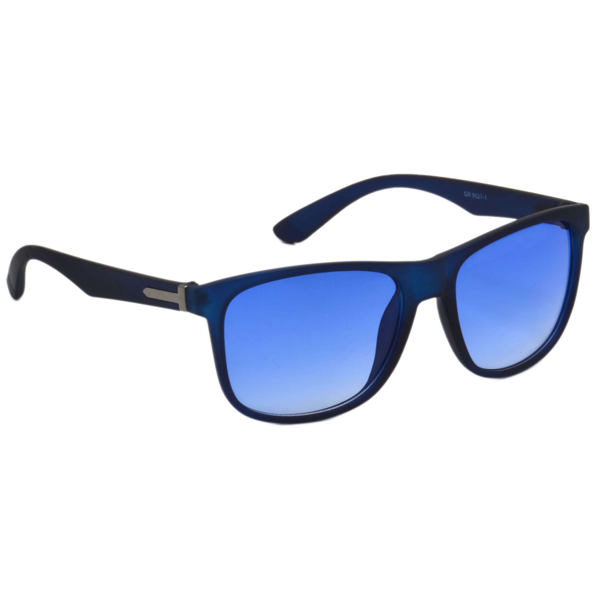 Hrinkar Blue Rectangular Sunglasses Styles Blue Frame Glasses for Men & Women - HRS492-BU-BU