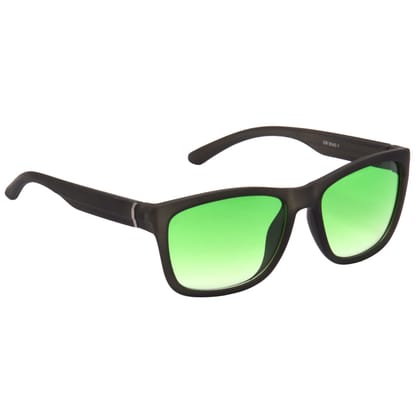 Hrinkar Green Rectangular Glasses Grey Frame Best Goggles for Men & Women - HRS491-GRY-LGRN