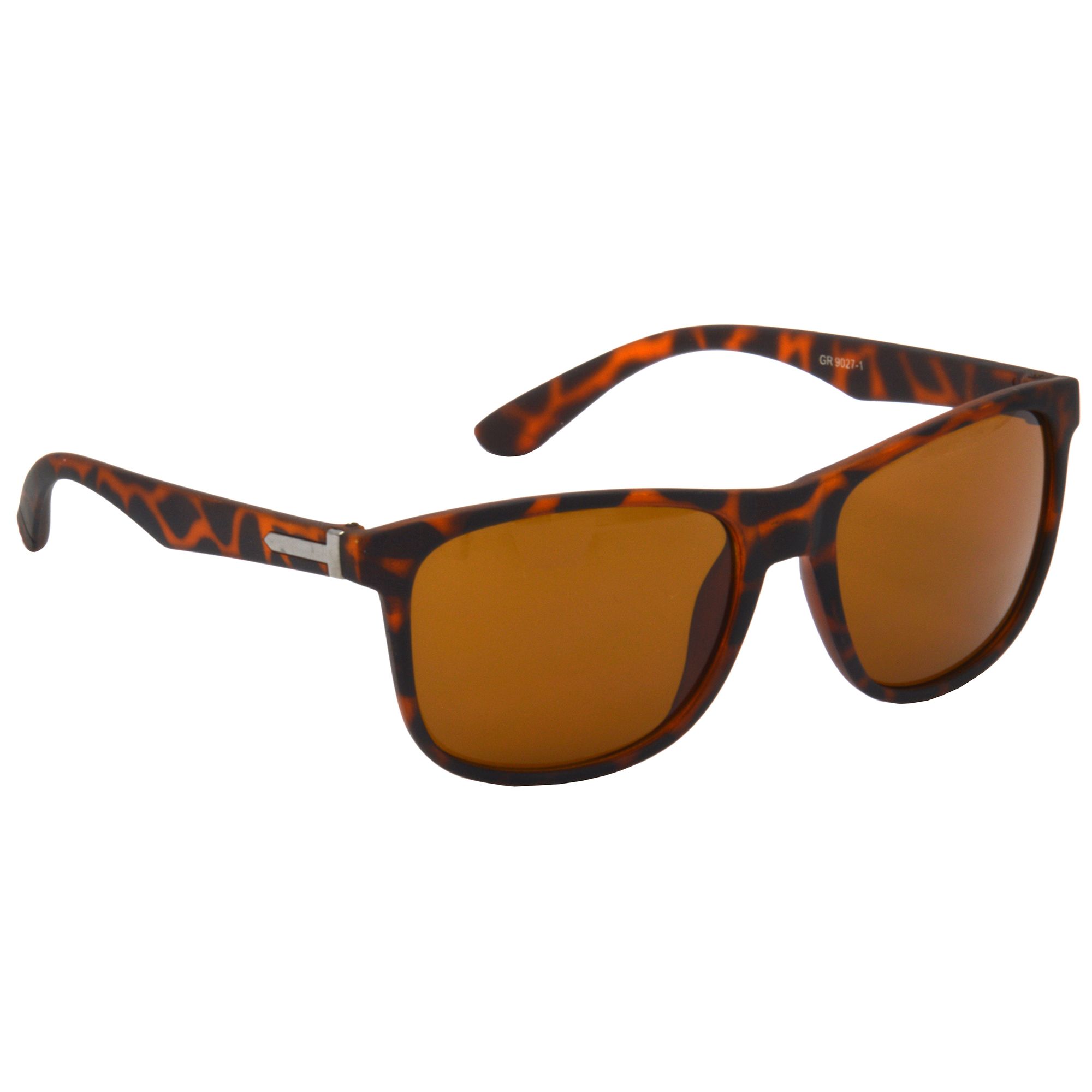 Hrinkar Brown Rectangular Sunglasses Brands Brown Frame Goggles for Men & Women - HRS492-TBWN-BWN